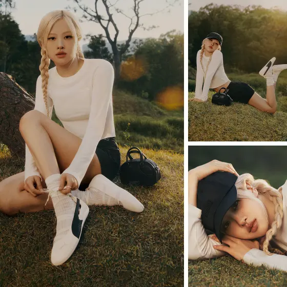 Urban Outfitters：PUMA x ROSÉ 联名款上线！入同款运动鞋、T恤等