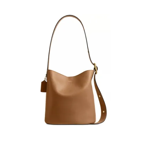 COACH 蔻驰 Bleecker 蜜蜂棕色中号水桶包