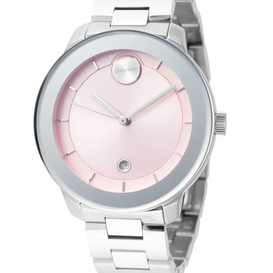 Movado Bold 粉色石英腕表