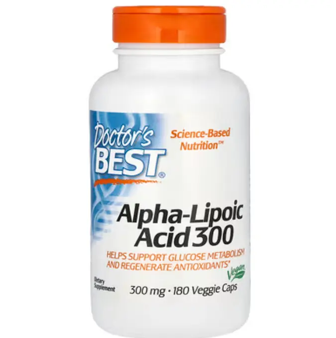 Doctor's Best α-硫辛酸 300300 毫克180 粒素食胶囊