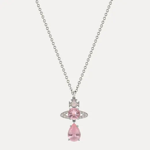 VIVIENNE WESTWOOD 西太后 Ismene Drop 粉色人鱼泪项链