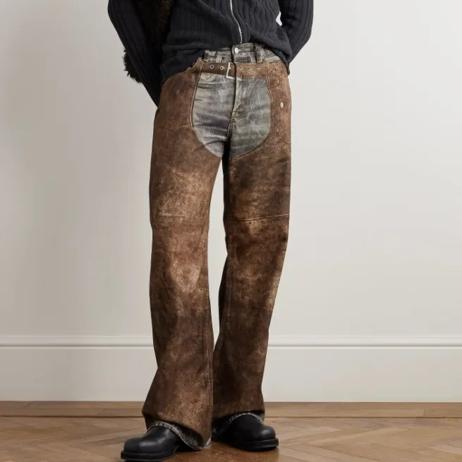 ACNE STUDIOS 重工错视直筒牛仔裤