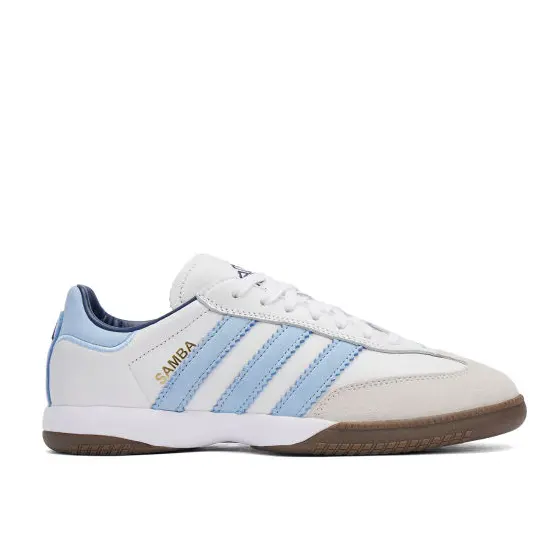 2件额外9折！adidas Samba MN baby蓝运动鞋