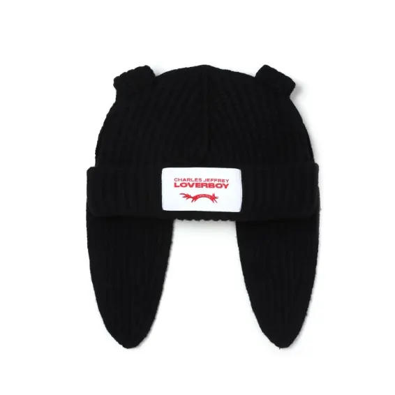 Charles Jeffrey Loverboy 标贴粗针织套头帽