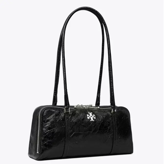 Tory burch 汤丽柏琦 小号 褶皱油蜡皮单肩包