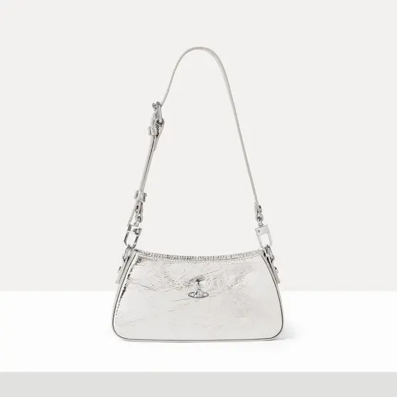 上新！Vivienne Westwood 西太后 Tasha 银色单肩包