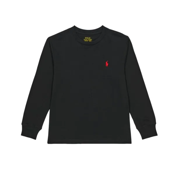 Polo Ralph Lauren 拉夫劳伦大童款黑色长袖T恤