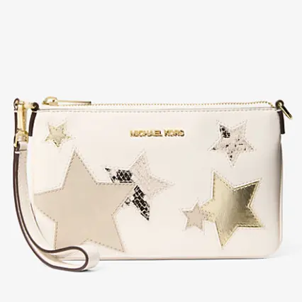 2件额外8折！Michael Kors 小号 星星印花腕包
