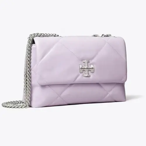 满$700享额外6.5折！Tory Burch 汤丽柏琦 小号 Kira 斜跨包 淡紫色