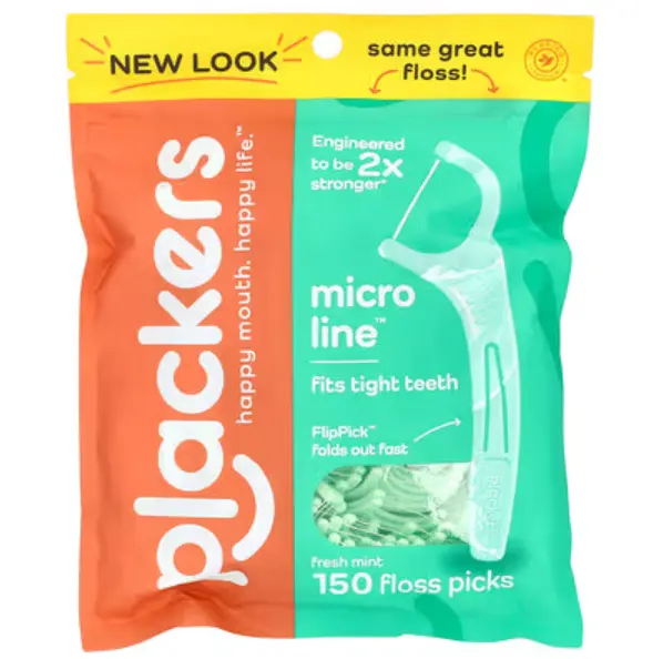 Plackers 微型薄荷牙线实惠规格薄荷味150 根