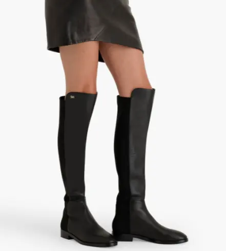 Stuart Weitzman 微弹皮革过膝靴