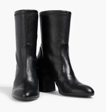 Stuart Weitzman 弹力皮革踝靴