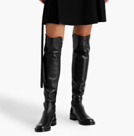Stuart Weitzman 微弹皮革过膝靴