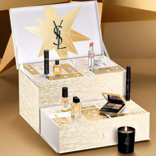 超值！YSL 2025圣诞倒数日历 热门彩妆一举拿下