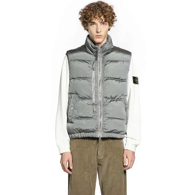 STONE ISLAND 石头岛银色羽绒马甲