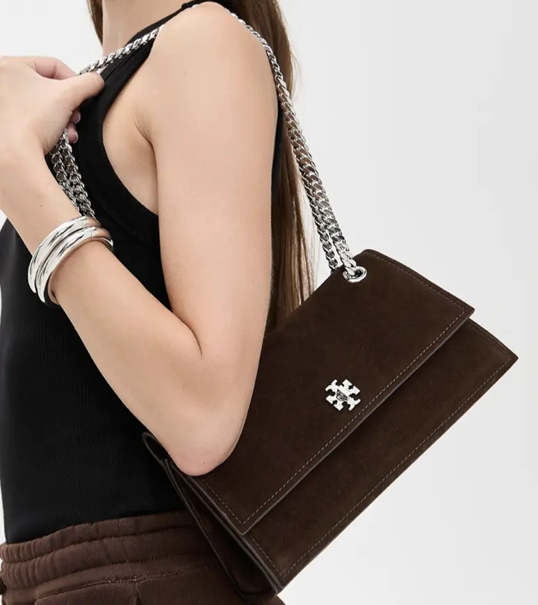 Tory Burch Kira 麂皮腋下包