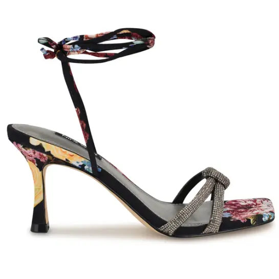 Nine West 玖熙 蝴蝶水钻 高跟凉鞋