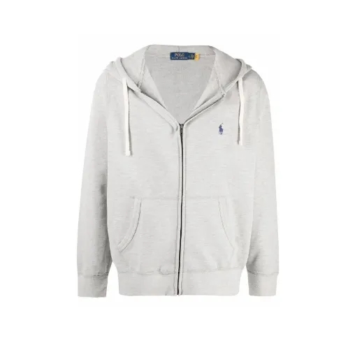 Polo Ralph Lauren 拉夫劳伦灰色拉链连帽衫