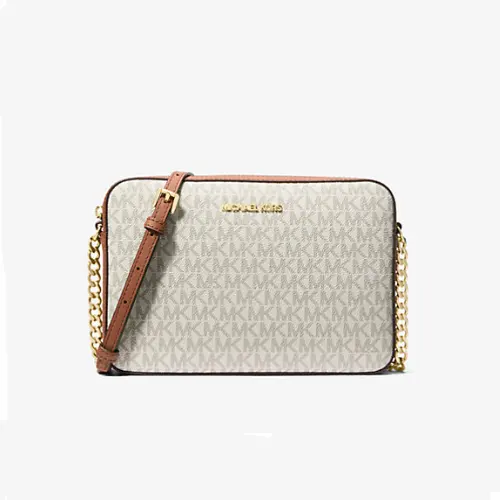 Michael Kors 白色老花斜挎包