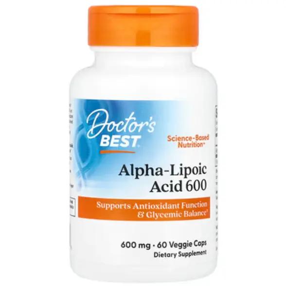 满额7.5折！Doctor's Best α-硫辛酸600 毫克60 粒素食胶囊