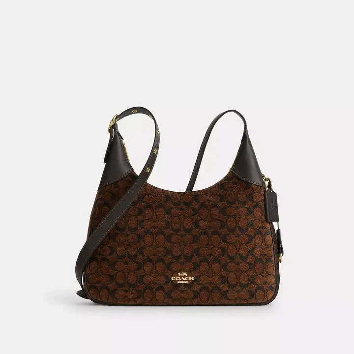 Coach 蔻驰 ella 经典雪尼尔斜挎包