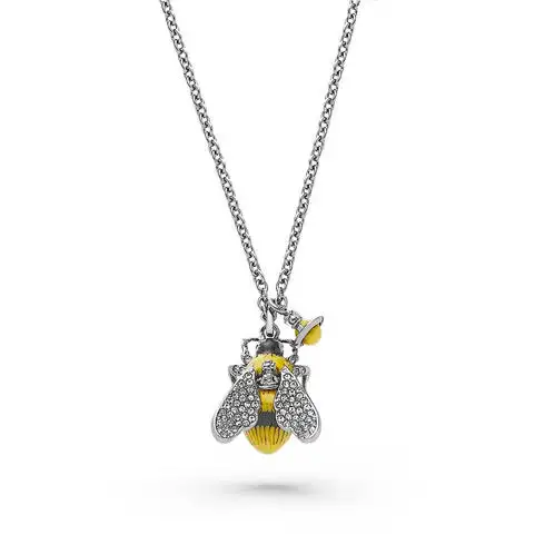 Vivienne Westwood 银水晶蜜蜂吊坠