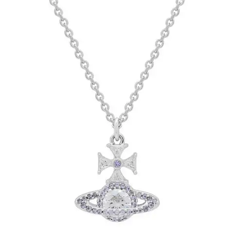 Vivienne Westwood Mila 银方晶锆石吊坠