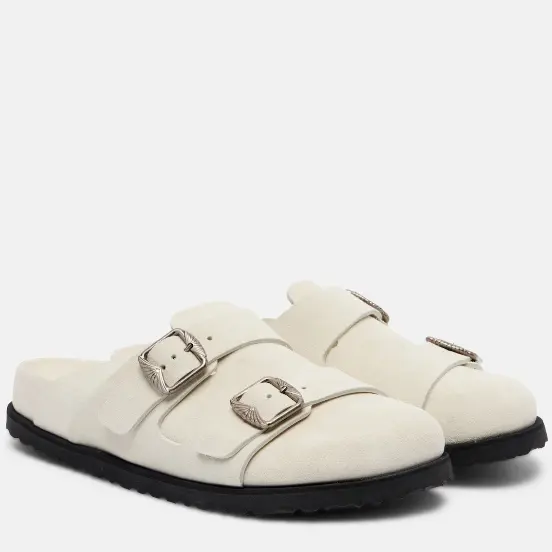 BIRKENSTOCK 1774 勃肯 222 West 白色绒面平底鞋