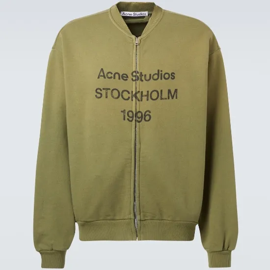 ACNE STUDIOS 1996 徽标绿色外套