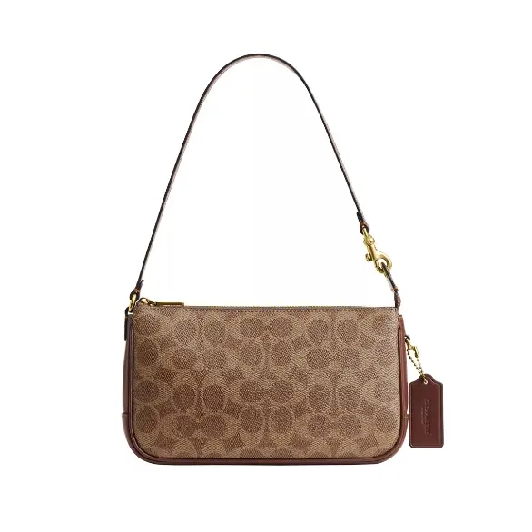 COACH 蔻驰 Plaza 18 小号老花单肩包