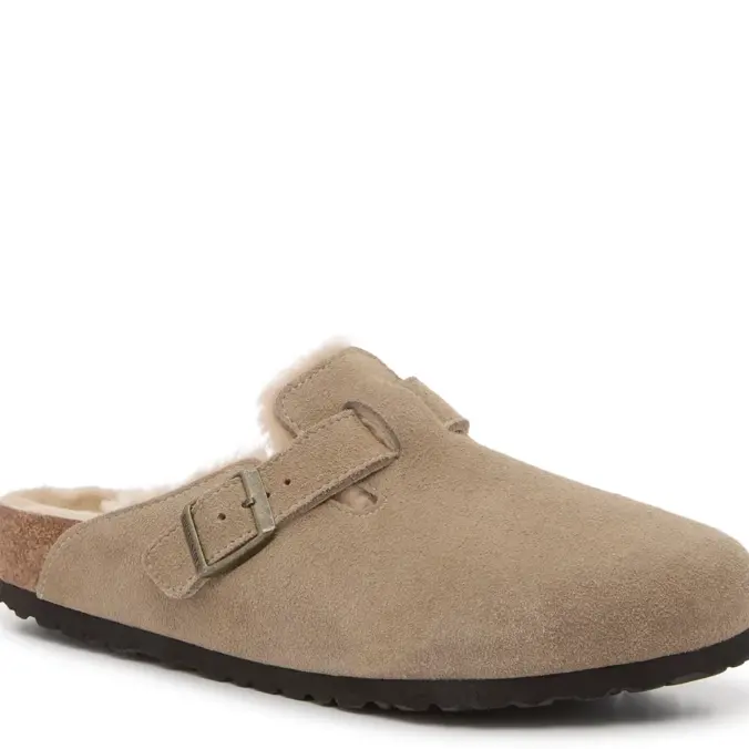 Birkenstock 勃肯 Boston 加绒半拖
