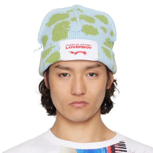 Charles Jeffrey LOVERBOY 蓝色 & 绿色 Loverboy 毛线帽