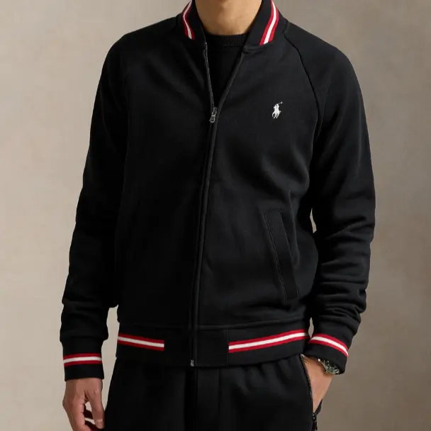 少量S码！Polo Ralph Lauren 拉夫劳伦双面针织飞行员夹克