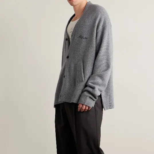 ACNE STUDIOS 灰色V领开衫