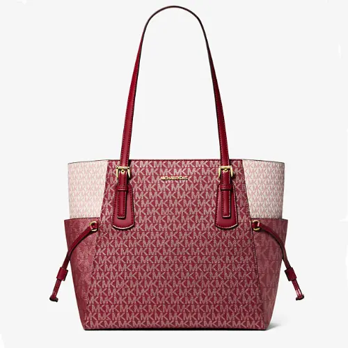 Michael Kors Voyager 大号老花托特包