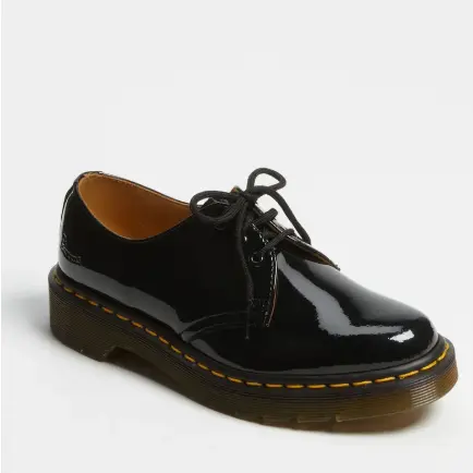 Dr. Martens 3孔漆皮牛津鞋