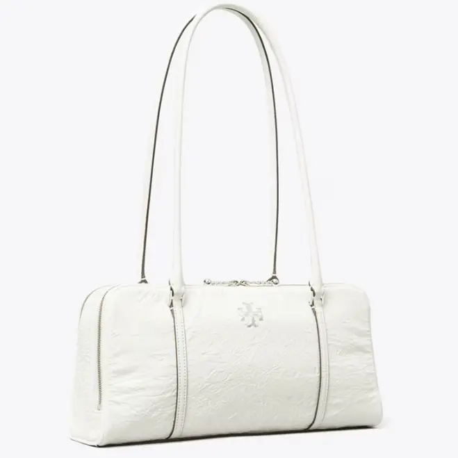 Tory Burch 汤丽柏琦 新款 小号 油蜡皮保龄球包