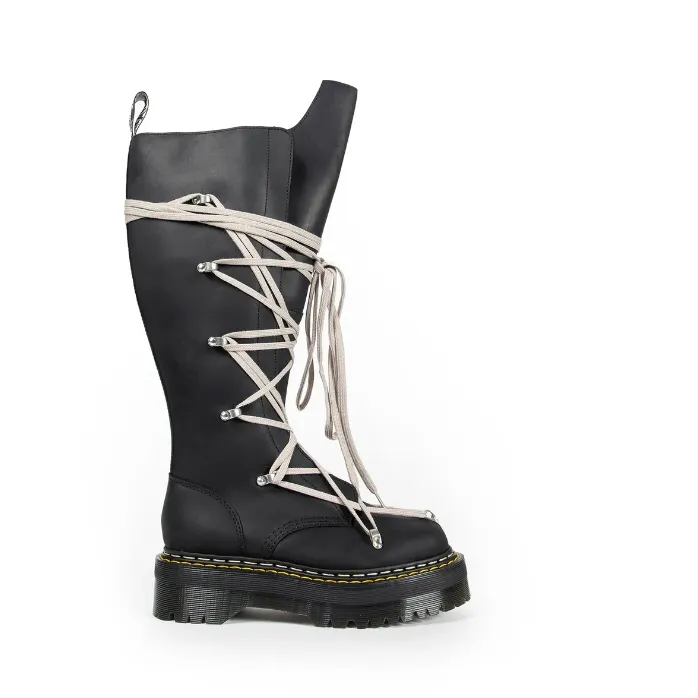 RICK OWENS x Dr. Martens 联名款高帮厚底靴