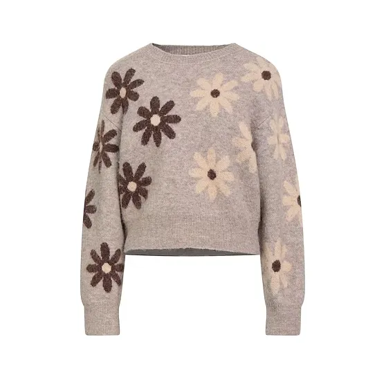 SANDRO 花卉印花毛衣