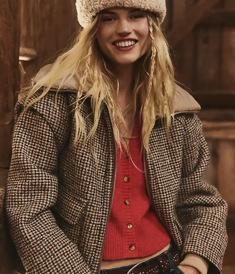 Free People 格纹外套