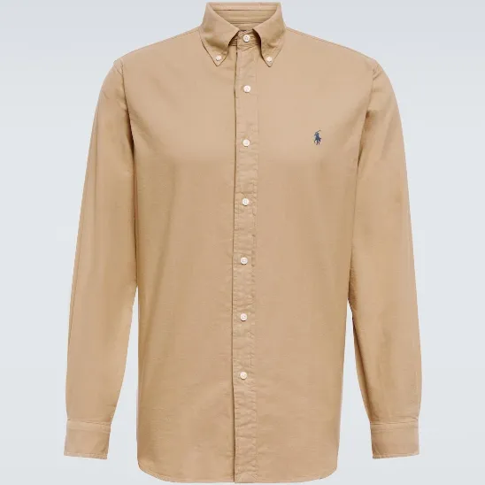 POLO RALPH LAUREN 拉夫劳伦卡其色色小马衬衫