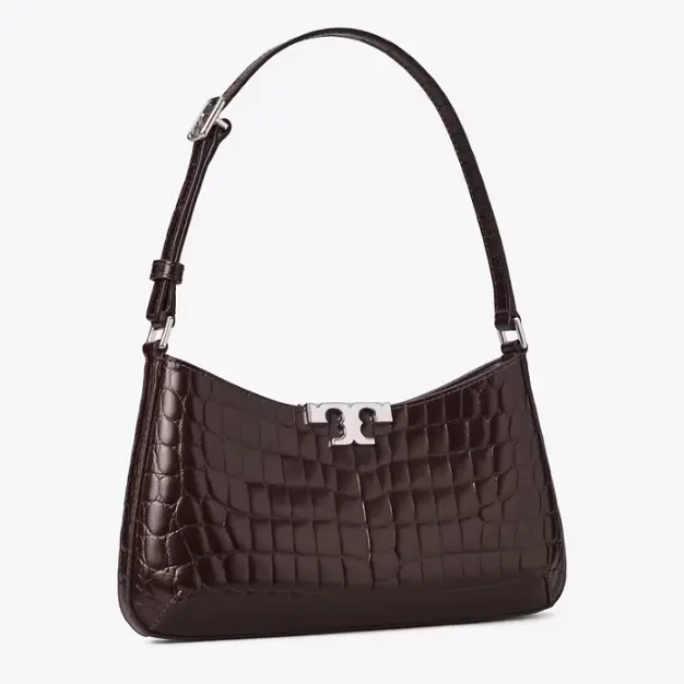 上新!Tory Burch 汤丽柏琦 Eleanor 鳄鱼纹单肩包