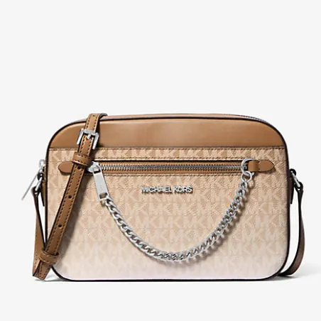 Michael Kors Metallic 老花斜挎包