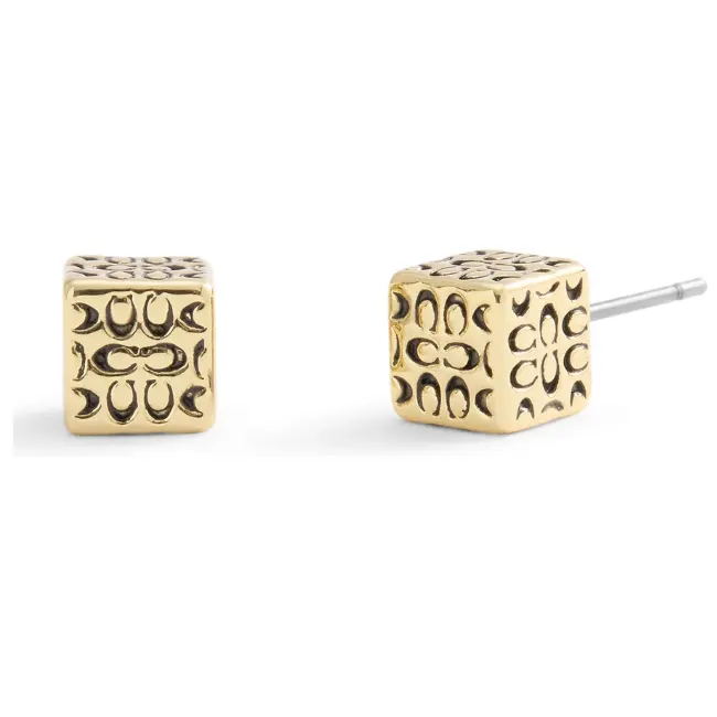 Coach 蔻驰 立方体耳钉