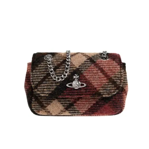 VIVIENNE WESTWOOD 西太后花呢格纹小号单肩包