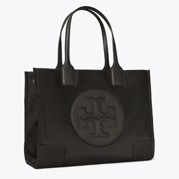 Tory Burch 汤丽柏琦 Ella 小号黑色托特包