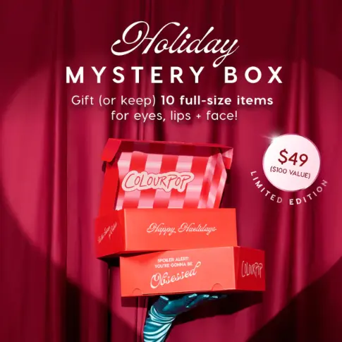 限量发售！ColourPop 卡拉泡泡假日神秘礼盒