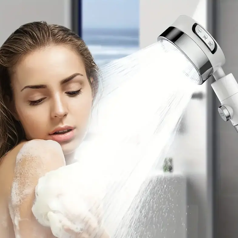可调节增压淋浴喷头