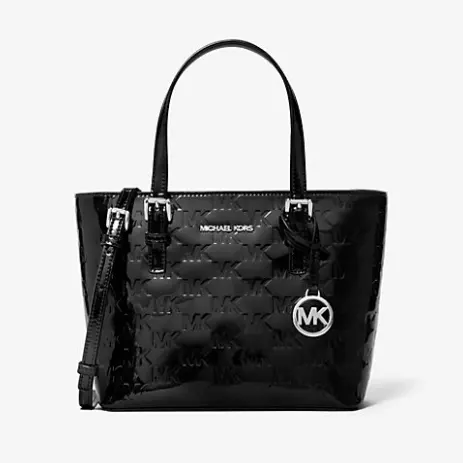 Michael Kors 小号 漆皮 Logo压花托特包