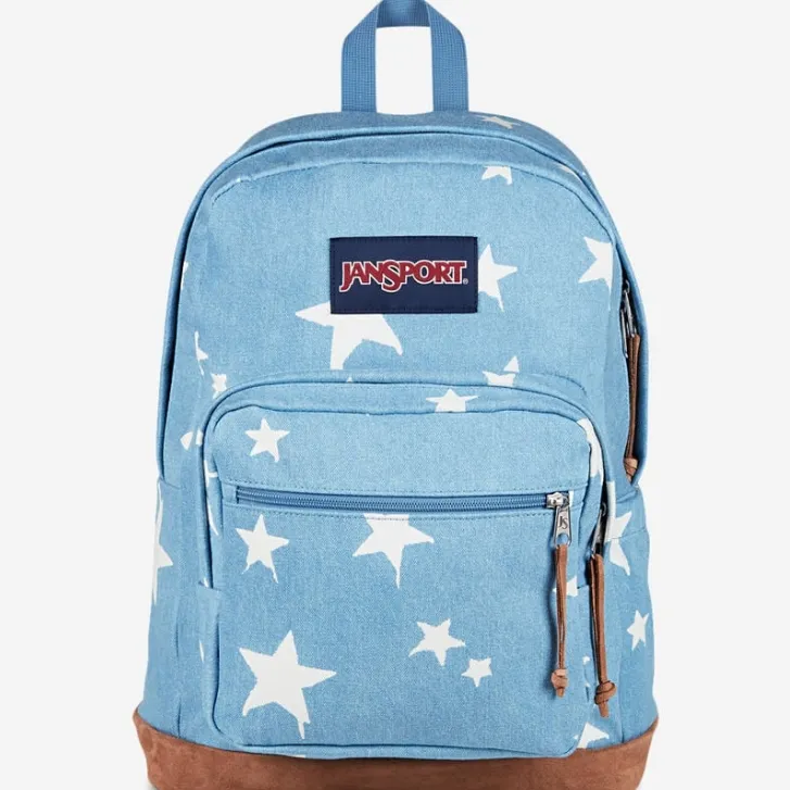 Jansport 蓝色星星双肩包
